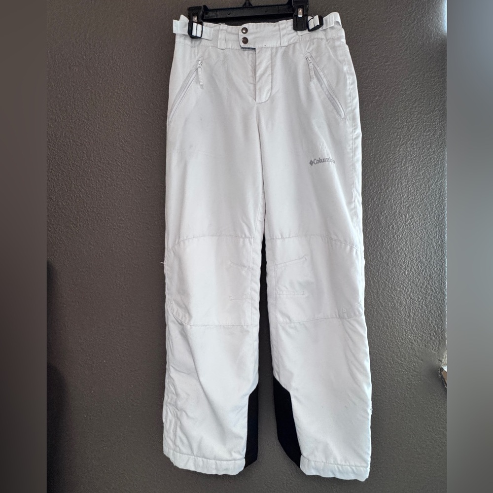 Columbia Youth White Snow Pants
